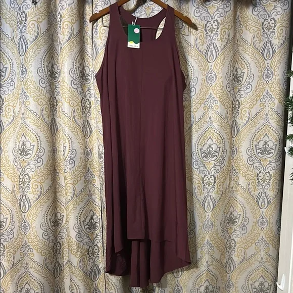 Halara Breezeful Backless Racerback Hi Low Midi Quick Dry Dress - Picture 5 of 10